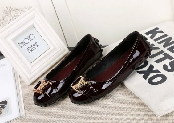 LV Shallow mouth flat shoes Women--030